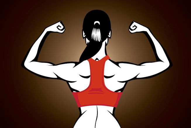 female muscle building