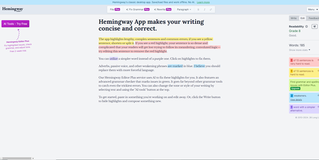 Hemingway App Alternative