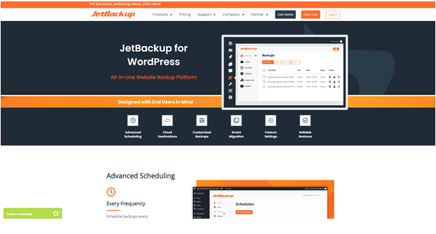 JetBackup for WordPress 