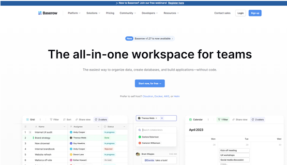 Baserow Alternatives