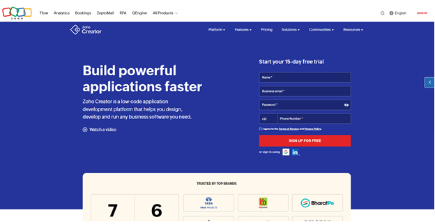 Zoho Creator Alternatives