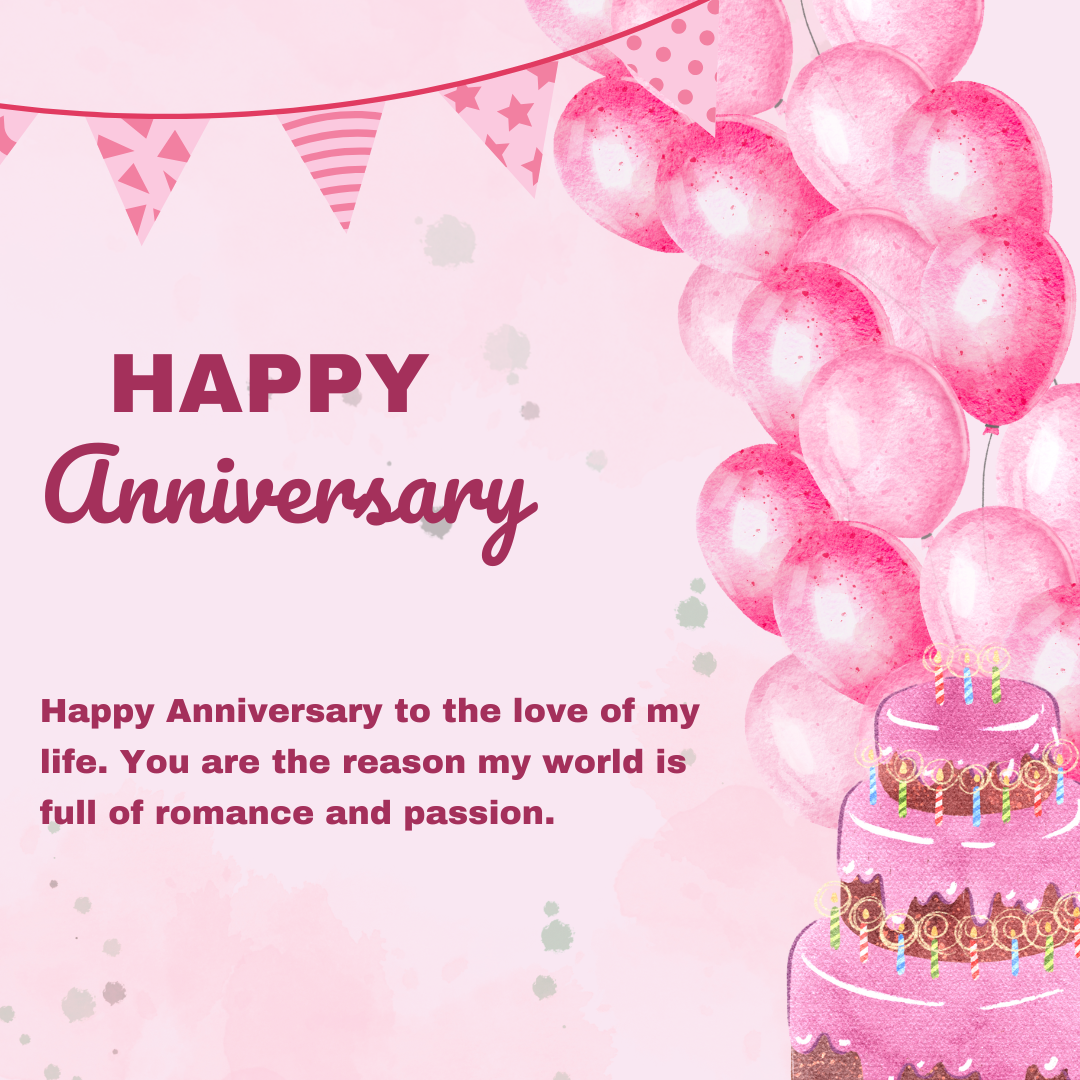 Romantic Anniversary Wishes for Wife Image