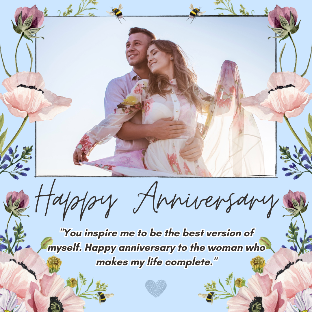 Inspirational Anniversary Wishes for Wife Image