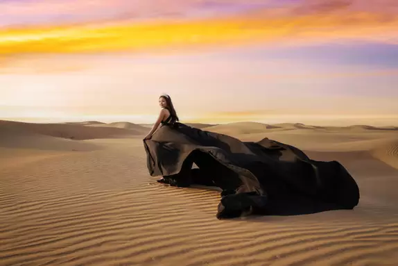 Flying Dress Photoshoot Dubai