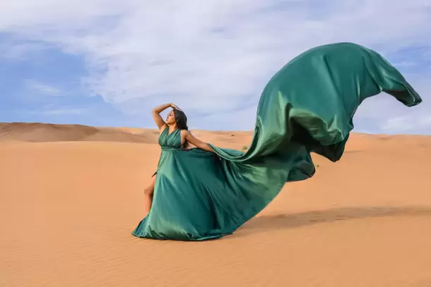 Flying Dress Photoshoot Dubai